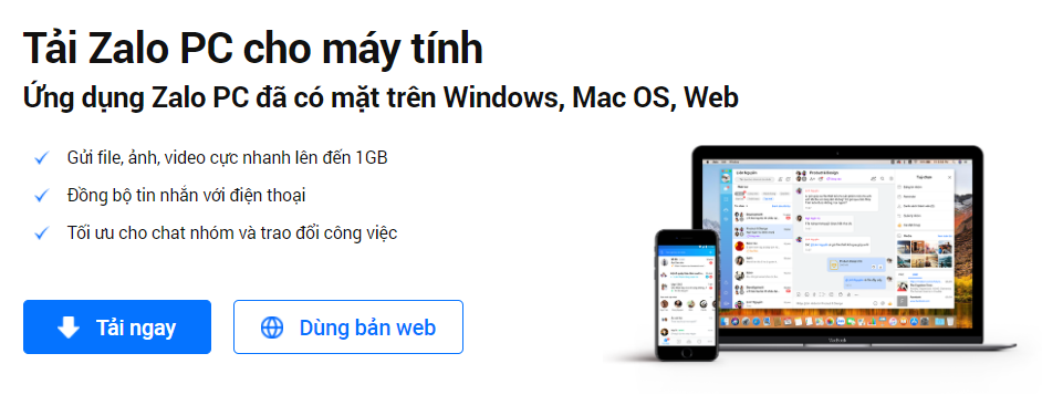 Tải Zalo cho máy tính sở hữu nhiều tính năng mới và giao diện rộng rãi hơn