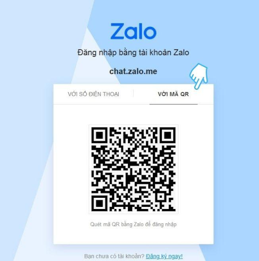Ngoài ra thì mọi người có thể sử dụng QR code để đăng nhập vào Zalo trên web