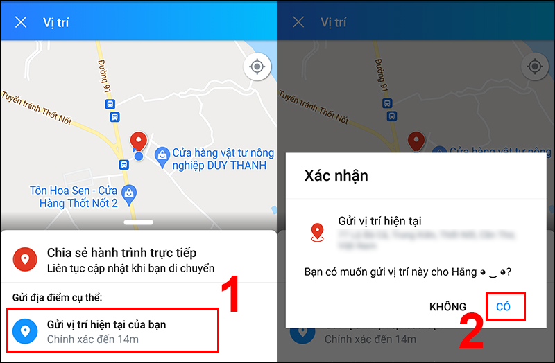 Nắm vững cách chia sẻ vị trí trên Zalo thông qua ứng dụng Google Maps.