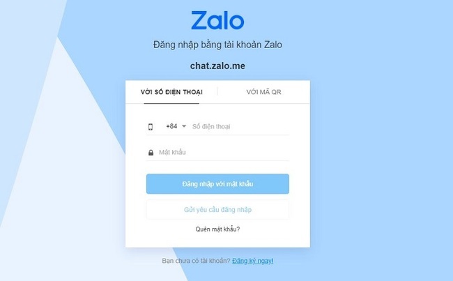 Đăng nhập ứng dụng zalo trên máy tính PC với mật khẩu riêng. 