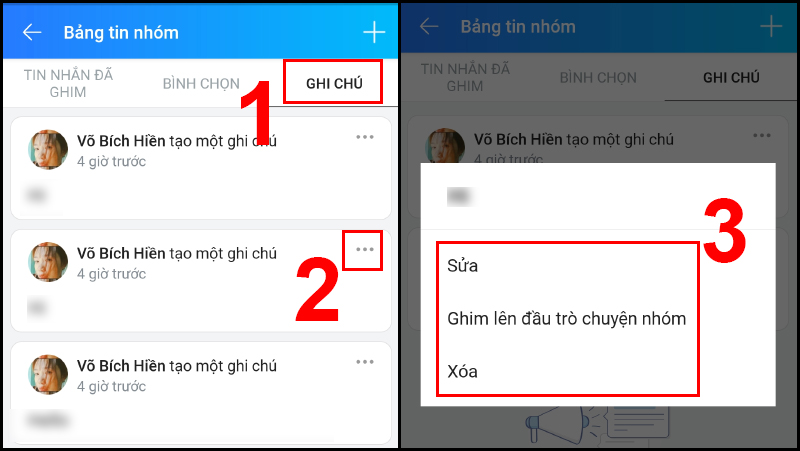 Cách tạo ghi chú nhóm chat Zalo dễ dàng thực hiện trên điện thoại hoặc máy tính 