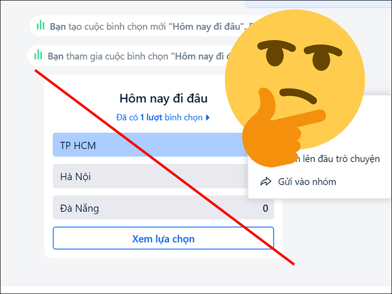 Người dùng có thể xóa bình chọn trên Zalo?